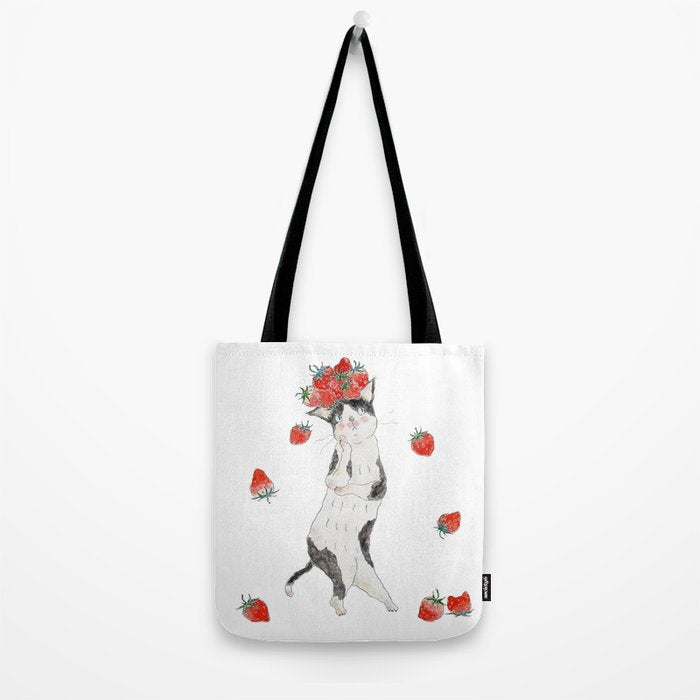 dowasure ichigo nyanco Tote Bag Gallery Image 2