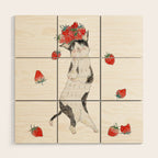 dowasure ichigo nyanco Wood Wall Art Gallery Image 1