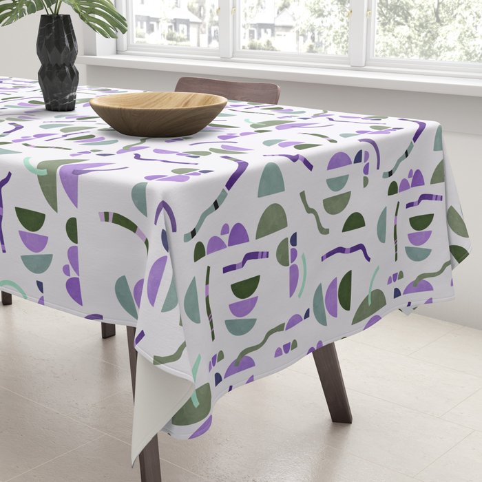 Modern simple shapes pattern LG Tablecloth Gallery Image 3