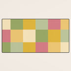 Bold Vintage Checks Pattern - Large XIX Desk Mat Gallery Image 3