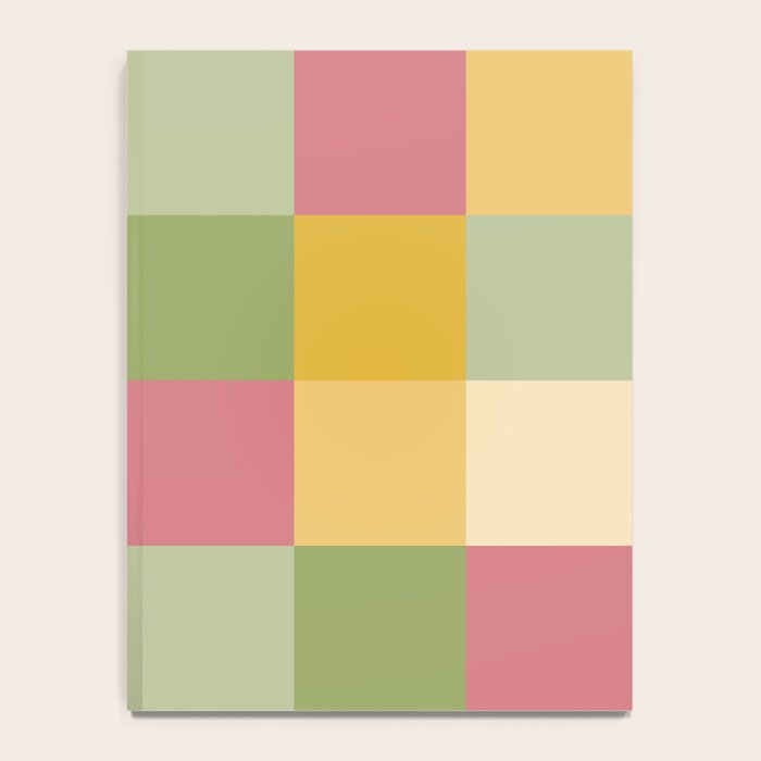Bold Vintage Checks Pattern - Large XIX Notebook Gallery Image 4