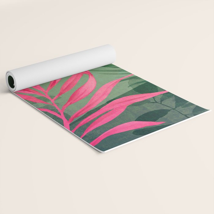 Abstract Art Tropical Garden 5 Yoga Mat Gallery Image 2