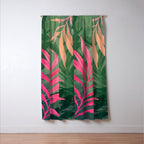Abstract Art Tropical Garden 5 Window Curtain Gallery Image 3
