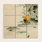 Frog in the swamp  - Vintage Japanese Woodblock Print Art Wood Wall Art Gallery Image 1
