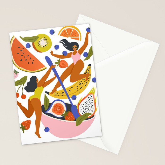 Fruit salad party Stationery Card Gallery Image 2