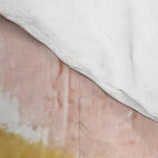 Exhale: a pretty, minimal, acrylic piece in pinks, blues, and gold Comforter Gallery Image 4