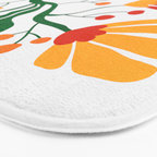 Cinnabar & Supernova: Les Fleurs | Flower Market 03 Bath Mat Gallery Image 3
