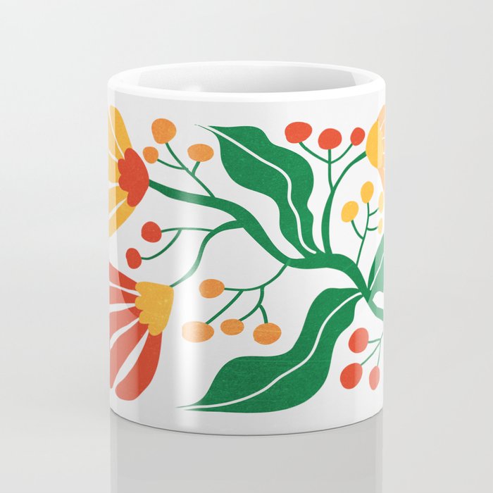 Cinnabar & Supernova: Les Fleurs | Flower Market 03 Coffee Mug Gallery Image 4
