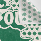 Lucky You Dice in Green and Linen White Wall Tapestry Gallery Image 3