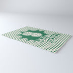 Lucky You Dice in Green and Linen White Rug Gallery Image 3