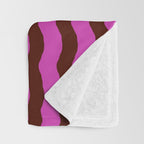 Vibra - Pink Throw Blanket Gallery Image 3