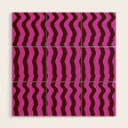 Vibra - Pink Wood Wall Art Gallery Image 1