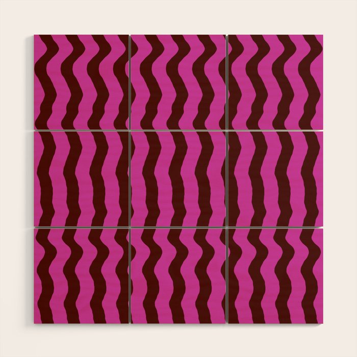 Vibra - Pink Wood Wall Art Gallery Image 1