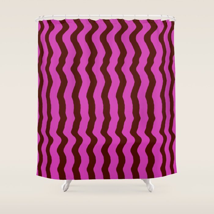 Vibra - Pink Shower Curtain Gallery Image 1