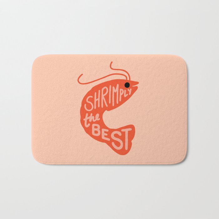 Shrimply the Best Bath Mat Gallery Image 1
