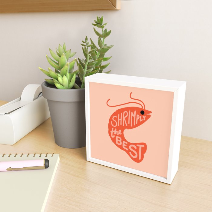 Shrimply the Best Mini Art Print Gallery Image 2