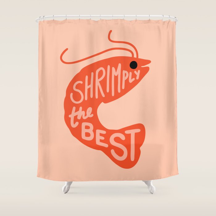 Shrimply the Best Shower Curtain Gallery Image 1