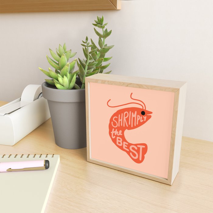Shrimply the Best Mini Art Print Gallery Image 2