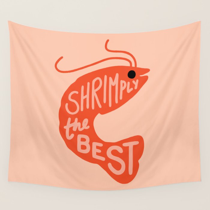 Shrimply the Best Wall Tapestry Gallery Image 4