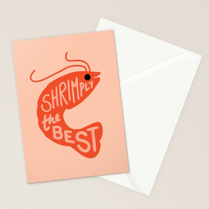 Shrimply the Best Stationery Card Gallery Image 2