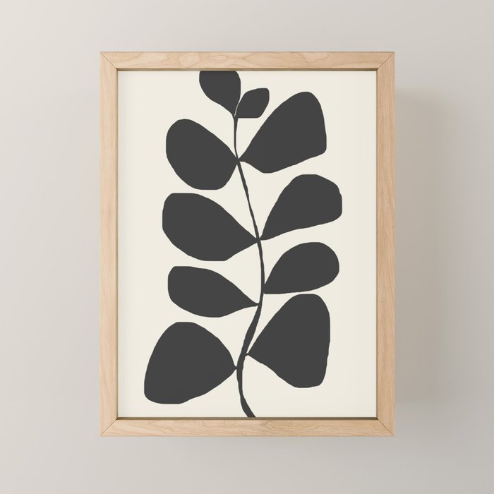 Abstract Minimal -Plant 3 Mini Art Print Gallery Image 1