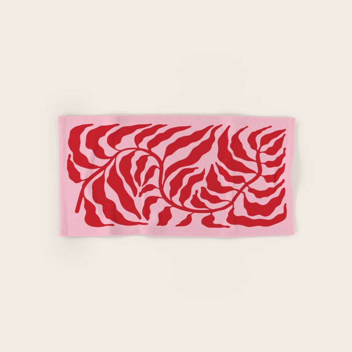 Wild Ferns: Wine Edition Bath Towel Gallery Image 1