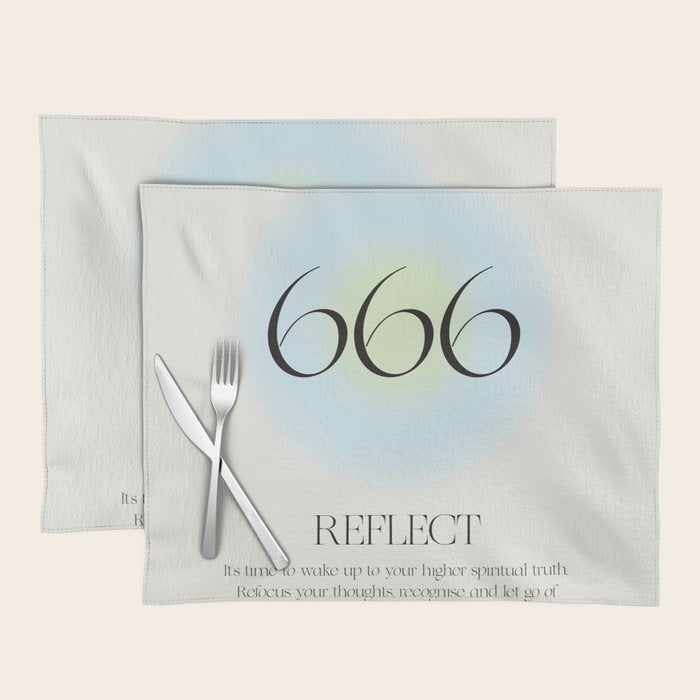 Angel Number 666 | Reflect  Placemat Gallery Image 1