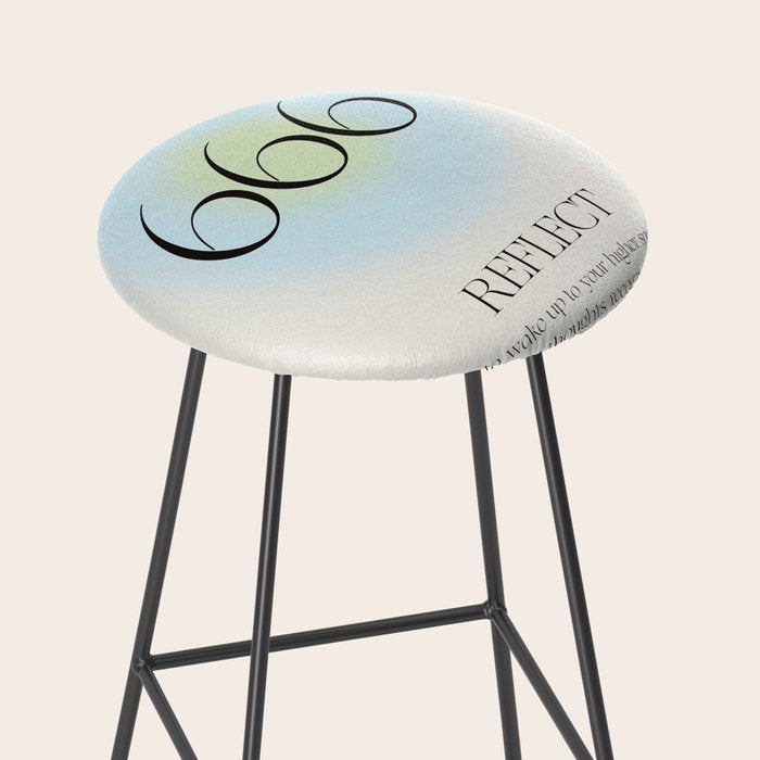 Angel Number 666 | Reflect  Stool Gallery Image 2