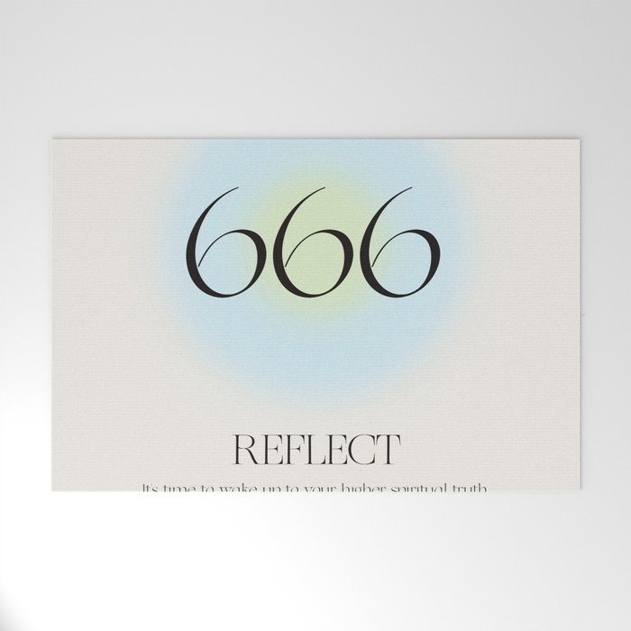 Angel Number 666 | Reflect  Welcome Mat Gallery Image 1