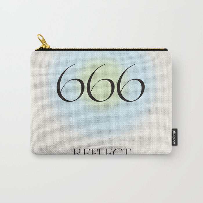 Angel Number 666 | Reflect  Carry All Pouch Gallery Image 1