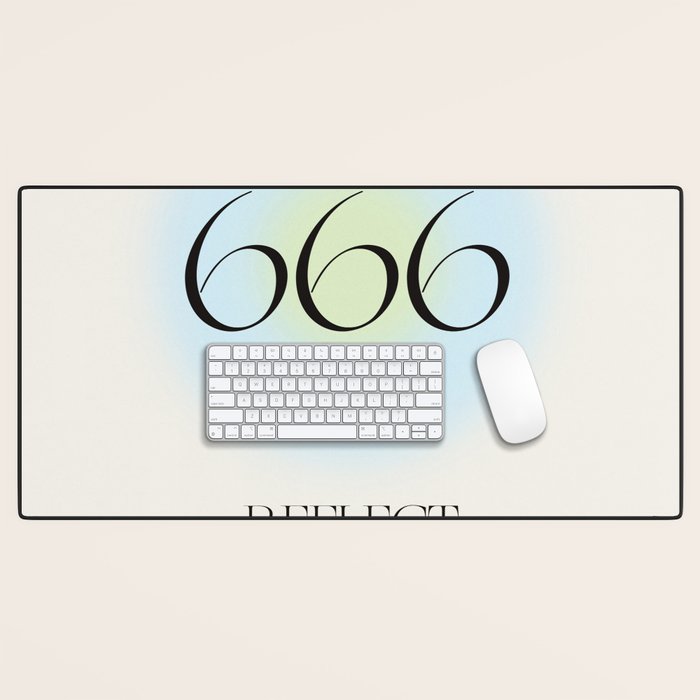 Angel Number 666 | Reflect  Desk Mat Gallery Image 1