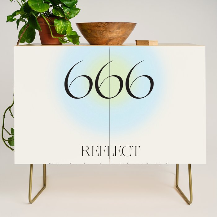 Angel Number 666 | Reflect  Credenza Gallery Image 1