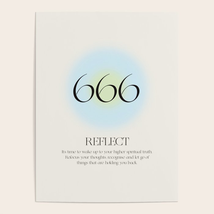 Angel Number 666 | Reflect  Poster Gallery Image 4