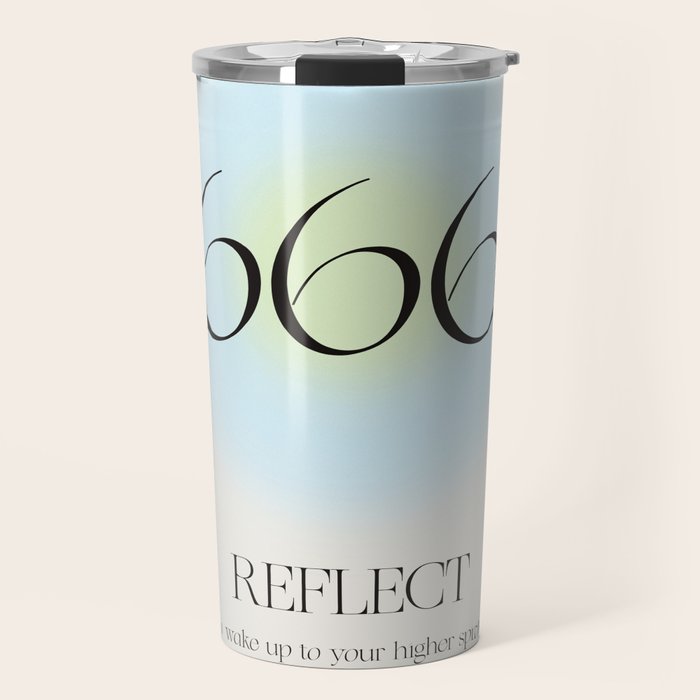 Angel Number 666 | Reflect  Travel Mug Gallery Image 1