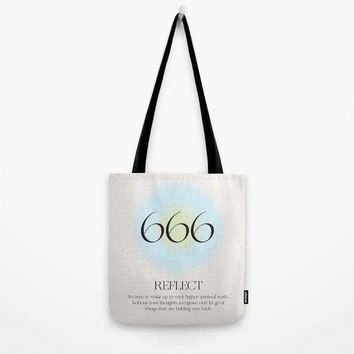 Angel Number 666 | Reflect  Tote Bag Gallery Image 2