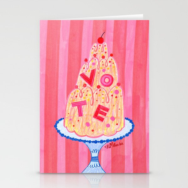 Mold the Future & Vote in Cherry Red Stationery Card Gallery Image 2