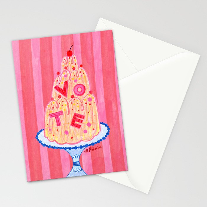 Mold the Future & Vote in Cherry Red Stationery Card Gallery Image 2