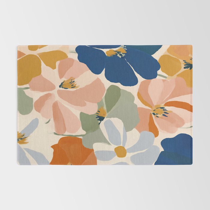 Soft Abstract Floral Garden I Rug Gallery Image 2