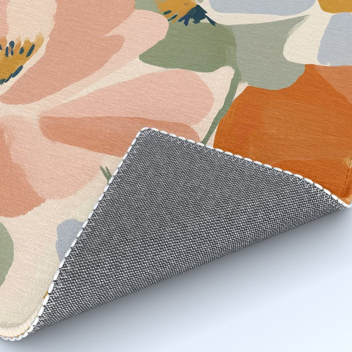 Soft Abstract Floral Garden I Rug Gallery Image 4