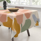 Soft Abstract Floral Garden I Tablecloth Gallery Image 3