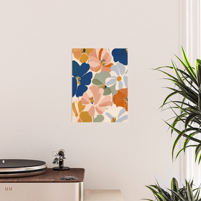 Soft Abstract Floral Garden I Poster Gallery Image 2