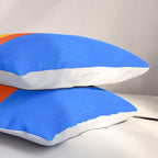 Neon Sunshine Blue Yellow Orange Colorfield Pillow Sham Gallery Image 3