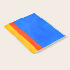Neon Sunshine Blue Yellow Orange Colorfield Notebook Gallery Image 2