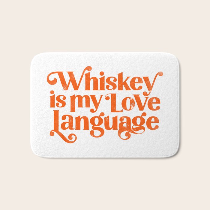 Whiskey Is My Love Language Bath Mat Gallery Image 1
