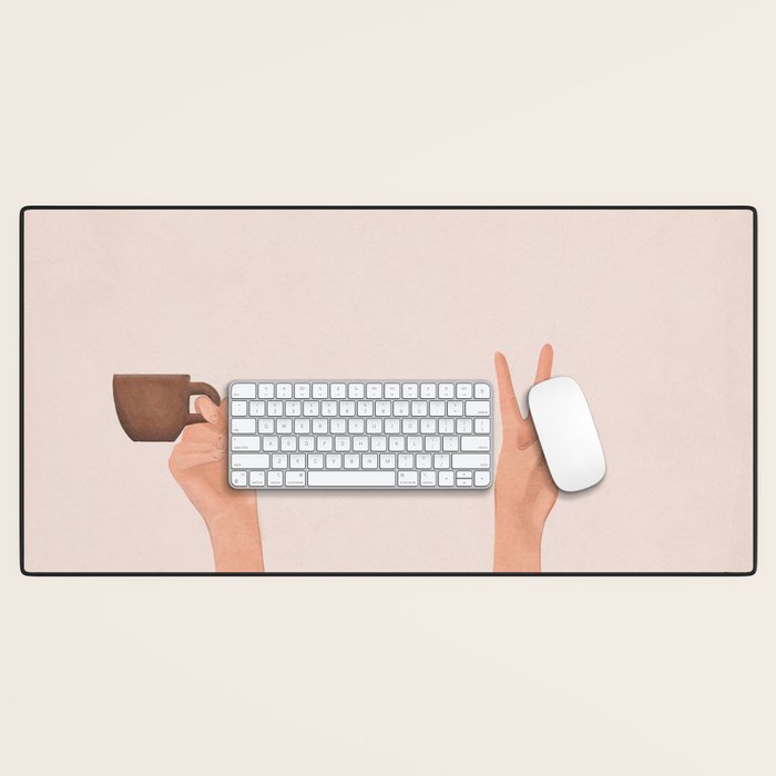 Good Peaceful Morning Desk Mat Gallery Image 1