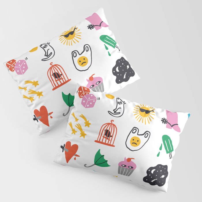 Relevant Symbols Pillow Sham Gallery Image 1