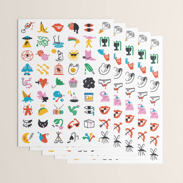 Relevant Symbols Wrapping Paper Gallery Image 3