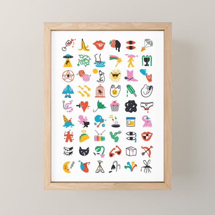 Relevant Symbols Mini Art Print Gallery Image 1