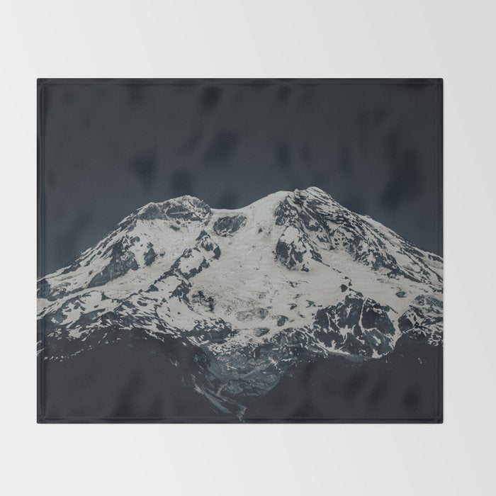 Dark Rainier Throw Blanket Gallery Image 2