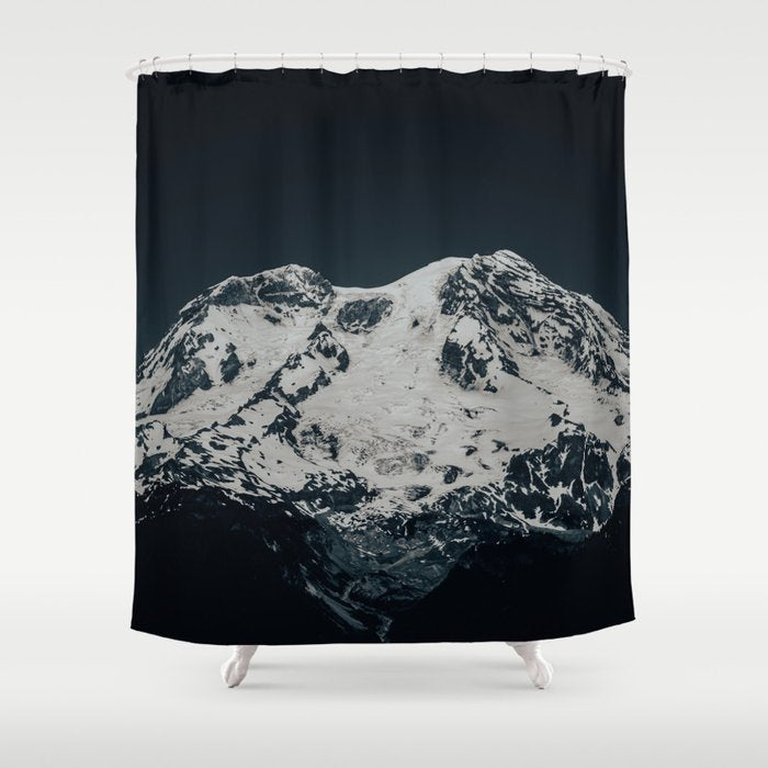 Dark Rainier Shower Curtain Gallery Image 1